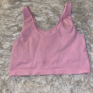pink crop top